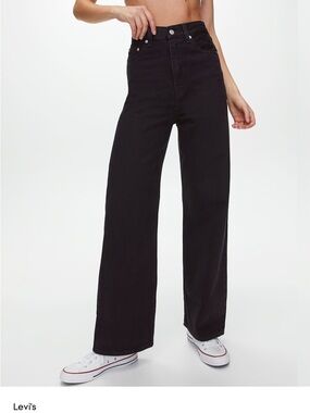 Levi's Black High Loose Wide Leg Jeans